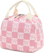 Bluboon Lunch Bag for Women Men Cute Corduroy Lunch Tote Bags Reusable by BLUBOON