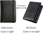 Passport Holder Cover Wallet Travel Essentials RFID Blocking Leather Card Case - Image 7