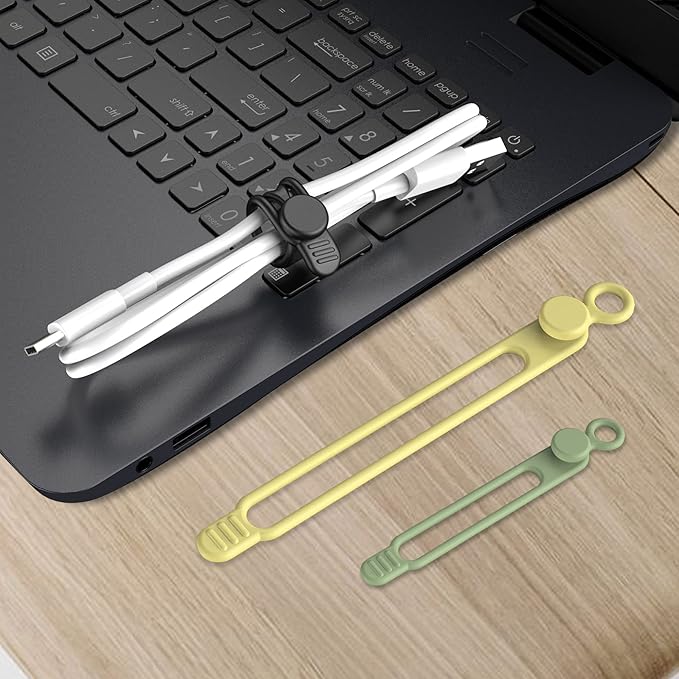 Nearockle Silicone Cable Ties Cord Organizer - Image 6