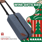 ALLCAMP Wine Tote Bag with Cooler Compartment，Picnic Set Carrying Two Sets of - Image 4