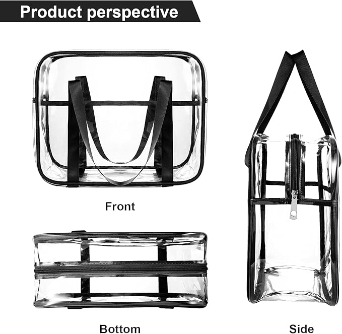 Clear Toiletry Bag Thick Transparent Cosmetic Bag Waterproof Makeup Artist - Image 2