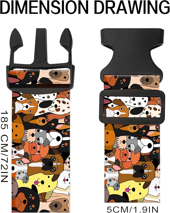 Luggage Straps for Suitcases, Adjustable Travel Belt, Durable Wide Luggage Strap - Image 6