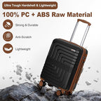 Romswi Expandable 22" Carry On Luggage, Hardshell Suitcase - Image 3