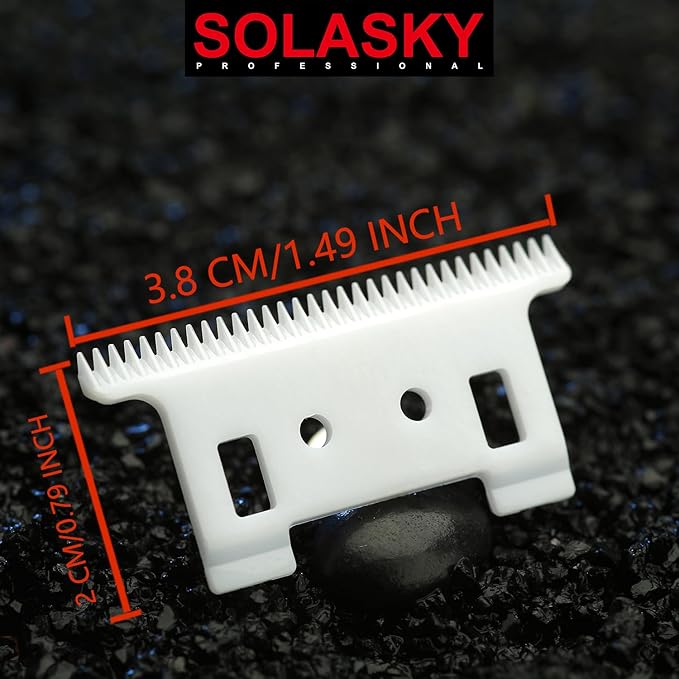 Colourful FX707 Replacement Trimmer Metal + Ceramic Blades Compatible with BaByL FX787 & FX726 Trimmer FX707Z Replacement Blades for BaByL PRO Barberology Trimmer Blade