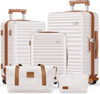 SHOWKOO Luggage Sets 3 Piece Hardside Expandable Suitcase by SHOWKOO