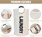 DOKEHOM 90L Large Laundry Basket, Collapsible Laundry Bag, Freestanding Tall - Image 8