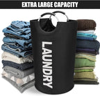 DOKEHOM 125L X-Large Laundry Basket, Collapsible Laundry Bag, Freestanding Tall - Image 6