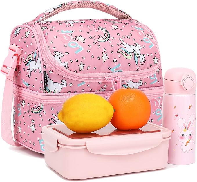 FlowFly Double Decker Cooler Insulated Lunch Bag Large Tote - Image 8
