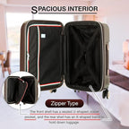 LEGEND WALKER Hardside Expandable Zipper Luggage, ChampagneGold, 5122-48-CGD - Image 4