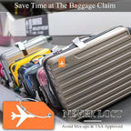 7 Pack Silicone Luggage Tag Baggage Handbag Travel Bag Tags - Image 5