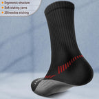 BULLIANT Compression Socks for Men 6Pairs, Athletic Crew Socks Cushioned For - Image 2