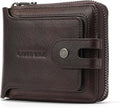 Men's brand buckle driver's license zipper genuine leather wallet, large by Alwaysoneoptionfitforyou