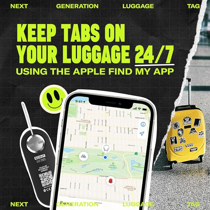 Knog Scout iOS Smart Tag, Tracker & 85d Alarm– Rechargeable Luggage Tag - Image 3