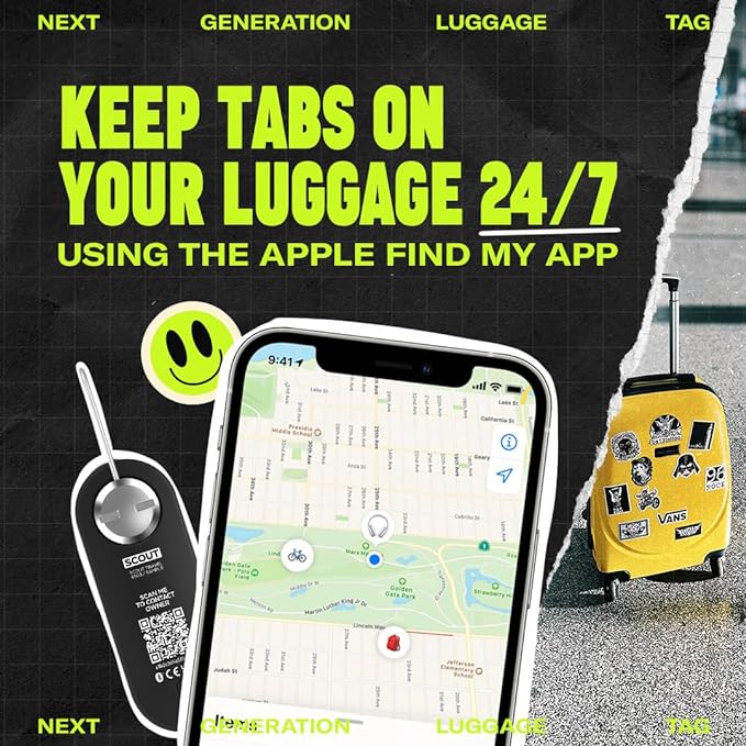 Knog Scout iOS Smart Tag, Tracker & 85d Alarm – Rechargeable Luggage Tag - Image 3