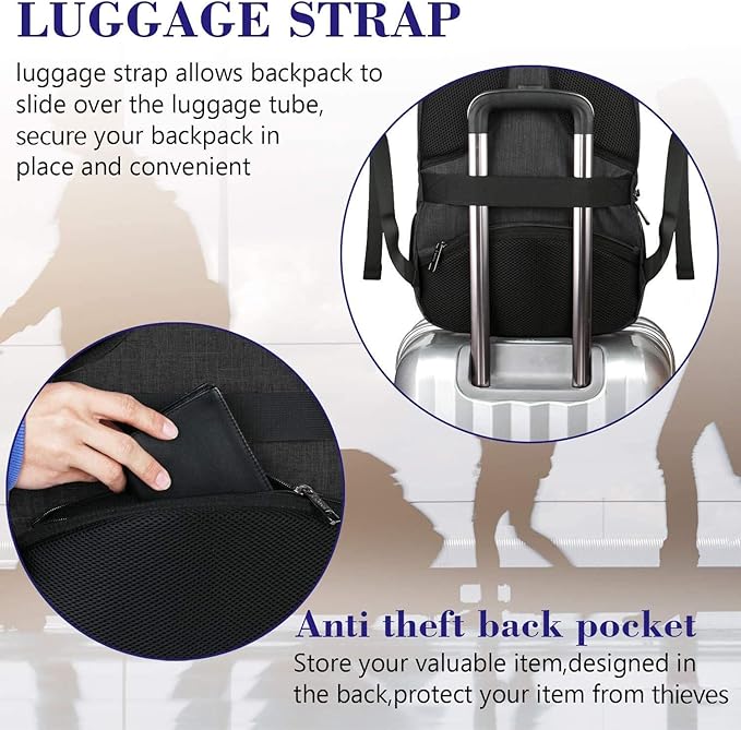 MATEIN Extra Large Backpack, 17 Inch Travel Laptop Backpack - Image 5