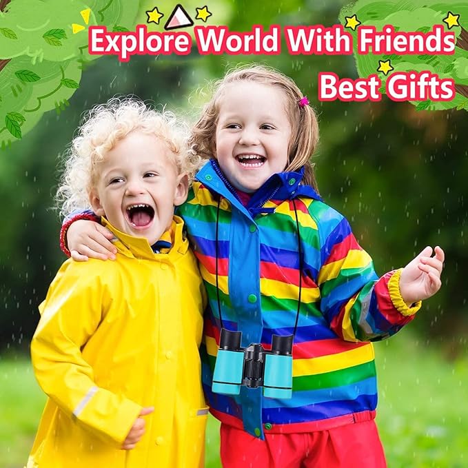 Kids Binoculars Best Gifts for 3-12 Years Boys Girls High-Resolution Optics - Image 5