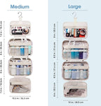 Travel Toiletry Bag for Women Large Hanging Makeup Bag Organizer Toiletries Bag - Image 3