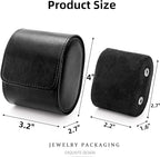 Leather Travel Watch Case, Single Watch Gift Box - Image 2