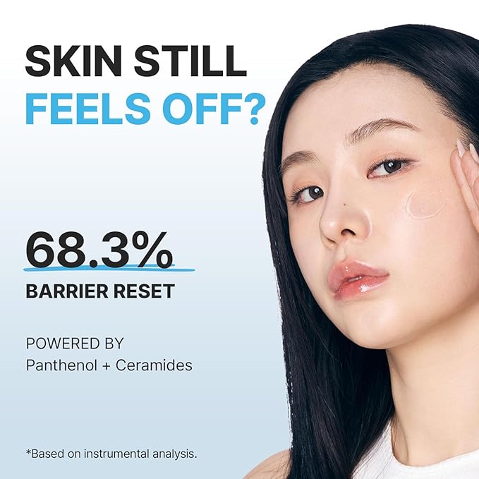 Barrier Glass Gel Moisturizer – Instantly Soothes & Hydrates, Lightweight Gel Cream for Sensitive Skin, Panthenol & 5 Ceramides, Glass-Skin Finish, 50ml