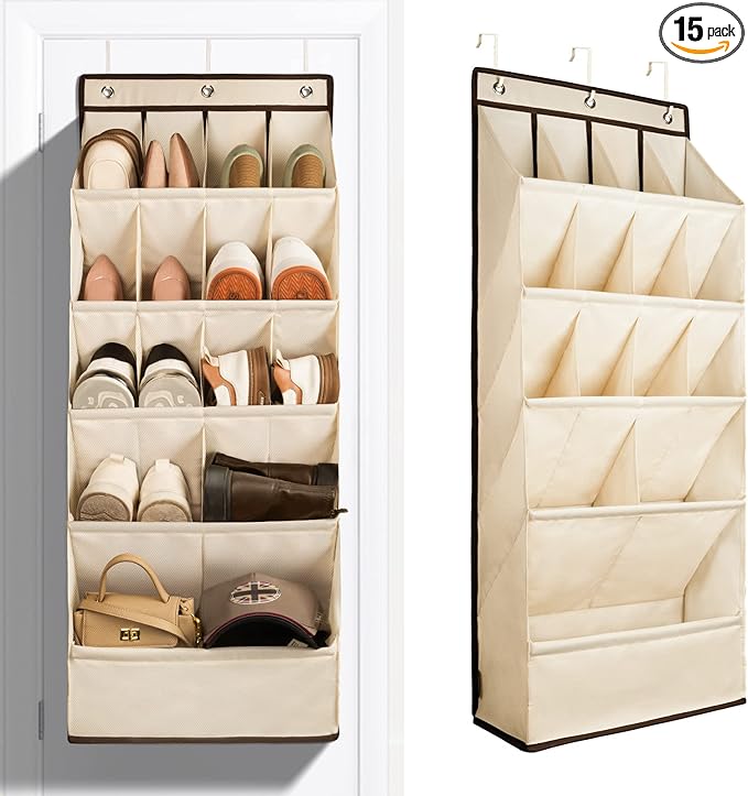 FENTEC 1 Pack Over the Door Shoe Organizers, Hanging Shoe Organizer by Fentec
