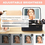 Mocado Travel Makeup Bag with LED Lighted Mirror, Makeup Case with 3 Color - Image 6