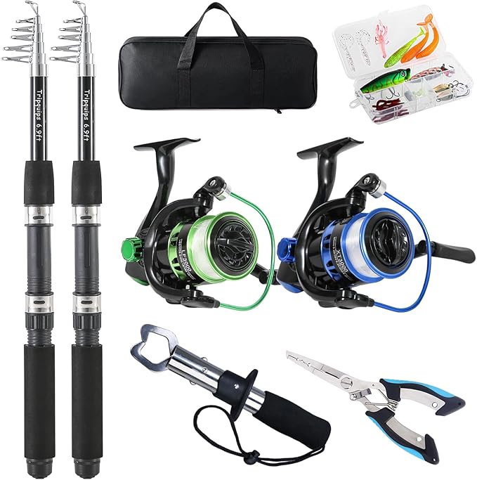Fishing Rod, Pre-Loaded Spinning Reel Combo, Fishing Pole - Image 2
