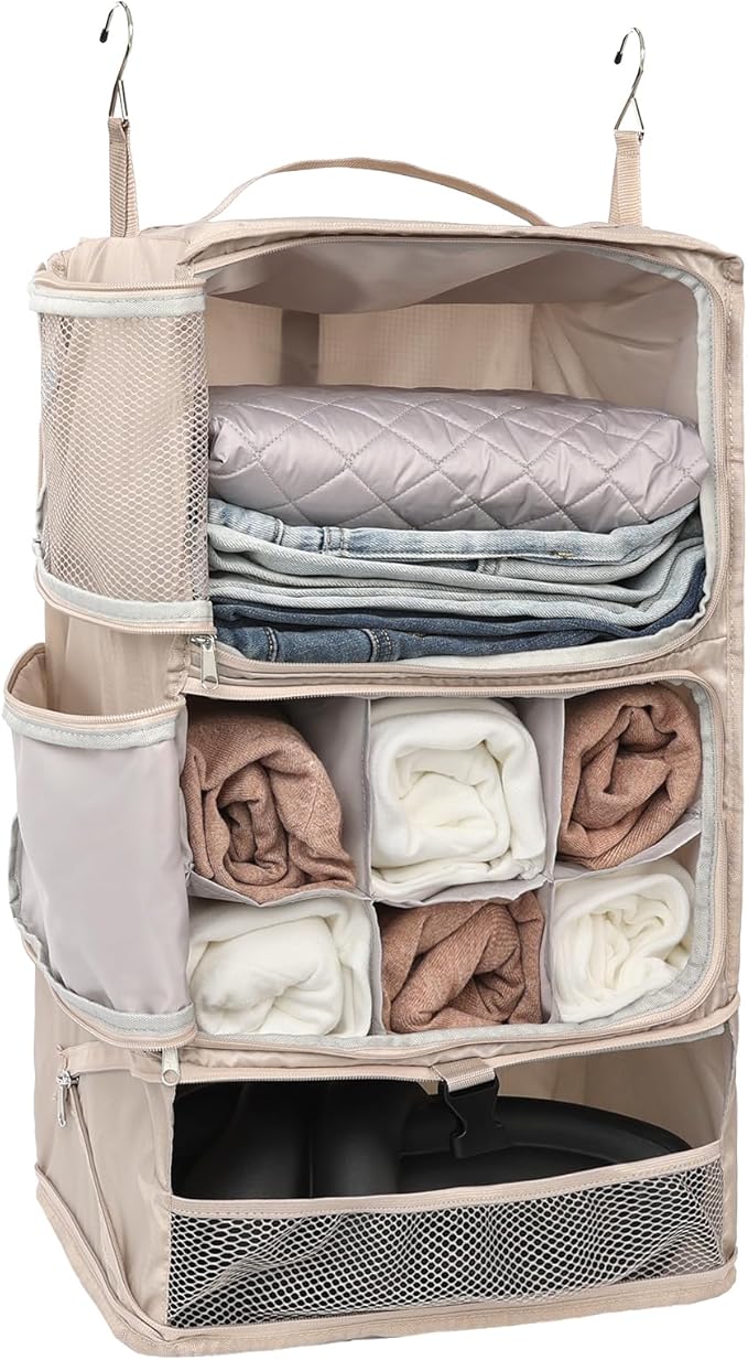 TABITORA Travel Portable Hanging Shelves Closet Organizer Packing Luggage by TABITORA%EF%BC%9ANewStart%EF%BC%8CNewLife