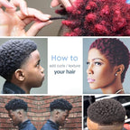 Big Holes & Big Size Barber Hair Brush Sponge Dreads Locking Twist Afro Curl Coil Wave Hair Care Tool(1 Pack)