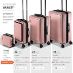 Hard Shell Luggage Sets with Spinner Wheels 4 Piece, Expandable Large Suitcases - Image 4