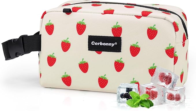 Small Cooler Bag Freezable Lunch Bag by Cerbonny