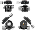 Leofoto Professional Camera Tripod, 4 Leg Sections, 360° Ball Head, Max Load - Image 3