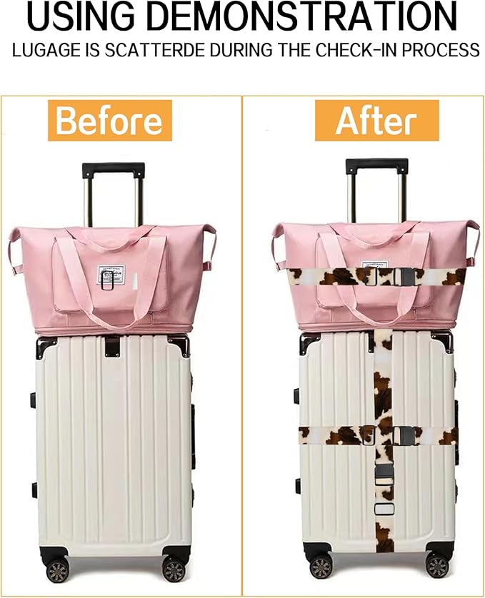 Luggage Straps for Suitcases, Adjustable Travel Belt, Durable Wide Luggage Strap - Image 4