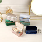 TAIMY Mini Jewelry Travel Case, Velvet Small Travel Jewelry Box, Portable - Image 3