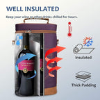 Tirrinia 2 Bottle Wine Gift Tote Carrier - Image 2