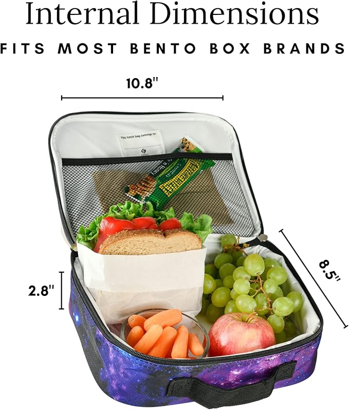 Fenrici Watercolor Lunch Box for Girls, Women Insulated Lunch Bag, Soft Sided - Image 5