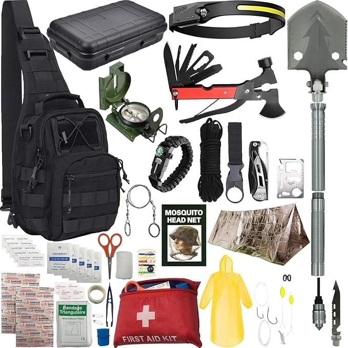 Survival Kit - All-in-One Survival Gear and Supplies by ALERTOA