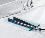 iDesign Silicone Heat-Resistant Hair Styling Tools Storage and Travel Pouch for Curling Irons, Straighteners, Wands - Aqua