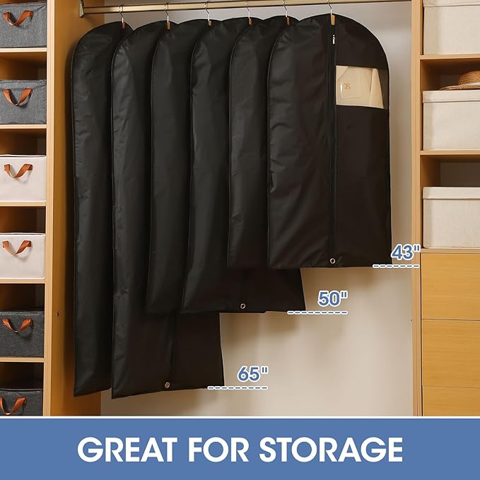Suit Bags for Closet Storage, Suit Garment Bag, Shirts（2 Packs） - Image 4