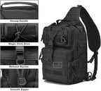 hopopower Tactical Sling Bag Pack Military Rover Shoulder Backpack EDC Assault - Image 3