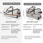Vomgomfom 32" Soft-Sided Foldable Wheeled Travel Duffel Bag, Expandable 110L to - Image 2