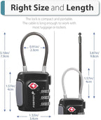 Fosmon TSA Approved Cable Locks - Image 4