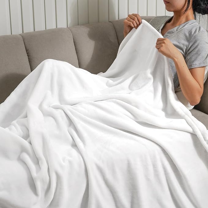 PHF Ultra Soft Fleece Throw Blanket, No Shed No Pilling Luxury Plush Cozy - Image 2
