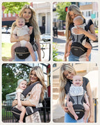 MOMTORY Carryall™ Pro Baby Carrier, Safety-Certified 6-in-1 Ultra Storage Baby - Image 8