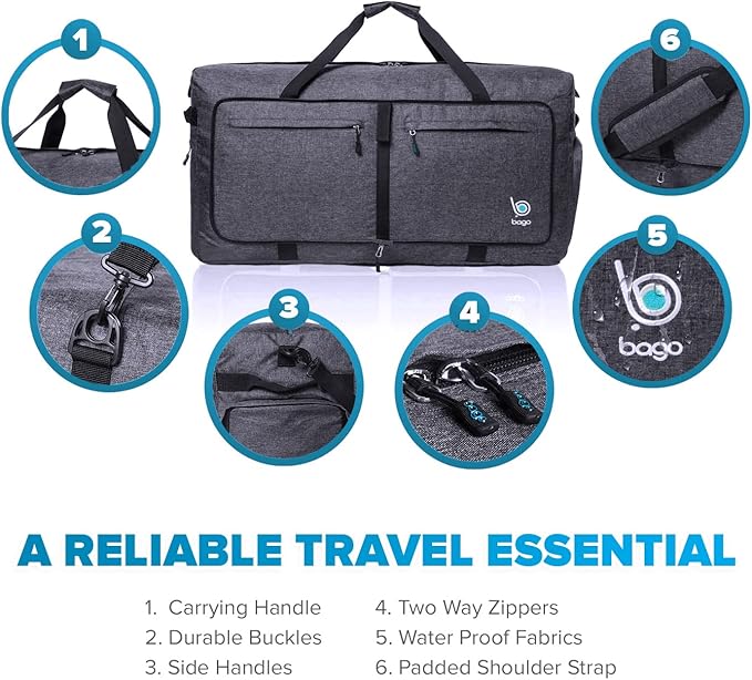 Bago Large Foldable Duffel Bags - Image 4