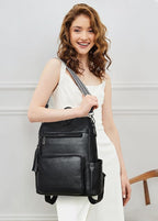 Shrrie Vegan Leather Laptop Backpack - Image 2
