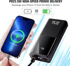 20000mAh Power Bank Portable Charger 22.5W PD Fast Charging USB C 3-Output - Image 2