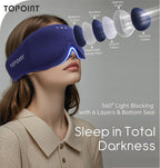 Sleep Mask with Headphones Bluetooth 5.4, TOPOINT 3D Eye Mask Blackout with - Image 2