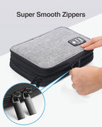 Luxtude Electronics Organizer, Portable Cable Organizer Bag - Image 6
