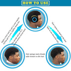 Small and Big Hole Hair Sponge for Twist Dreads Locking Afro Curl Brush Barber 2 PCS