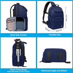 MOSISO Camera Sling Bag, DSLR/SLR/Mirrorless Camera Case Crossbody Photography - Image 5